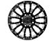Black Rhino Pinatubo Gloss Black Milled 8-Lug Wheel; 20x12; -44mm Offset (23-24 F-350 Super Duty SRW)