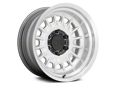 Black Rhino Aliso Gloss Silver 6-Lug Wheel; 17x9; -38mm Offset (2024 Ranger)