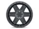 Black Rhino Attica Matte Black 6-Lug Wheel; 20x9.5; -18mm Offset (2024 Ranger)