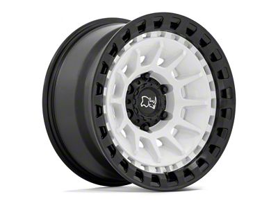 Black Rhino Barrage Gloss White on Matte Black 6-Lug Wheel; 17x8.5; -10mm Offset (2024 Ranger)