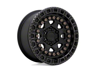 Black Rhino Carbine Matte Black with Machined Tinted Ring and Bronze Bolts 6-Lug Wheel; 18x9; -18mm Offset (2024 Ranger)