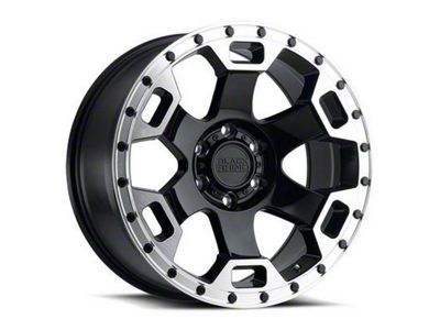 Black Rhino Gauntlet Gloss Black Machined 6-Lug Wheel; 18x9; -18mm Offset (2024 Ranger)