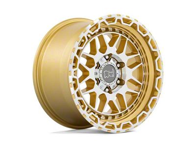 Black Rhino Holcomb Gloss Gold 6-Lug Wheel; 17x9.5; 12mm Offset (2024 Ranger)