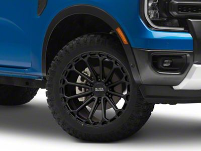 Black Rhino Kaizen Matte Black 6-Lug Wheel; 20x9.5; 12mm Offset (24-25 Ranger)