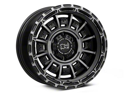 Black Rhino Legion Matte Black with Gray Tint 6-Lug Wheel; 17x9; -12mm Offset (2024 Ranger)