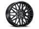 Black Rhino Morocco Gloss Black 6-Lug Wheel; 24x10; 25mm Offset (2024 Ranger)