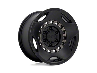 Black Rhino Muzzle Matte Black with Machined Tinted Ring 6-Lug Wheel; 17x9; -18mm Offset (2024 Ranger)