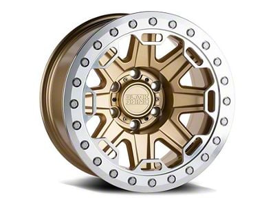 Black Rhino Rift Beadlock Matte Gold 6-Lug Wheel; 17x8.5; -30mm Offset (24-25 Ranger)