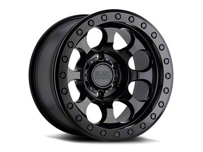 Black Rhino Riot Matte Black 6-Lug Wheel; 17x9; 12mm Offset (24-25 Ranger)