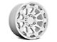 Black Rhino Rotor Gloss Silver 6-Lug Wheel; 18x9; 12mm Offset (2024 Ranger)