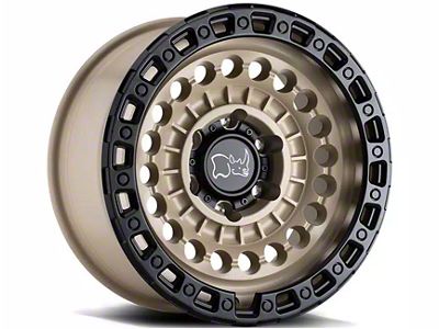 Black Rhino Sentinel Desert Sand with Black Ring 6-Lug Wheel; 17x8.5; -10mm Offset (24-25 Ranger)