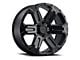 Black Rhino Wanaka Matte Black 6-Lug Wheel; 17x8.5; 12mm Offset (24-25 Ranger)