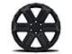 Black Rhino Wanaka Matte Black 6-Lug Wheel; 17x8.5; 12mm Offset (24-25 Ranger)