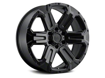 Black Rhino Wanaka Matte Black 6-Lug Wheel; 17x8.5; -18mm Offset (2024 Ranger)