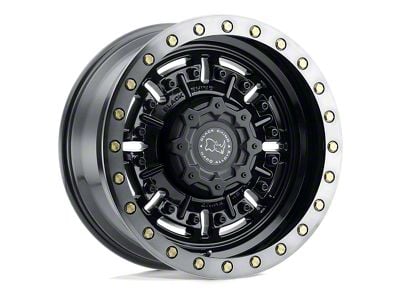 Black Rhino Abrams Gloss Gun Black with Machined Dark Tint 6-Lug Wheel; 20x9.5; 12mm Offset (91-96 Dakota)