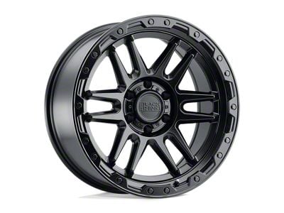 Black Rhino Apache Matte Black with Black Bolts 6-Lug Wheel; 17x8.5; 0mm Offset (91-96 Dakota)