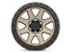 Black Rhino Baker Matte Bronze with Black Ring 6-Lug Wheel; 17x8.5; 0mm Offset (91-96 Dakota)