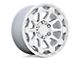 Black Rhino Rotor Gloss Silver with Mirror Cut Face 6-Lug Wheel; 17x8.5; 12mm Offset (91-96 Dakota)