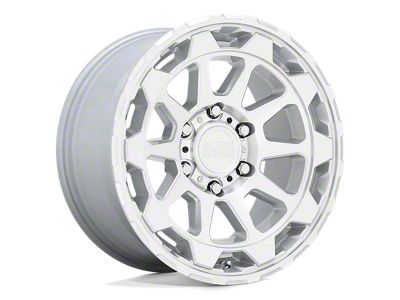 Black Rhino Rotor Gloss Silver with Mirror Cut Face 6-Lug Wheel; 20x9; 12mm Offset (91-96 Dakota)