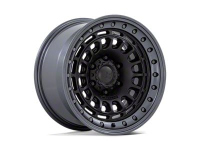 Black Rhino Sahara Matte Black with Gunmetal Lip 6-Lug Wheel; 17x9; 0mm Offset (91-96 Dakota)