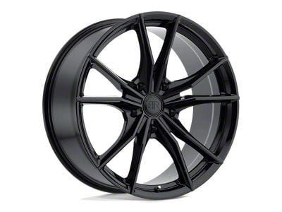 Black Rhino Zion Gloss Black 6-Lug Wheel; 20x9; 20mm Offset (91-96 Dakota)