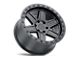 Black Rhino Attica Matte Black with Black Ring 5-Lug Wheel; 17x9; 0mm Offset (94-01 RAM 1500)