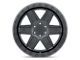 Black Rhino Attica Matte Black with Black Ring 5-Lug Wheel; 17x9; 0mm Offset (94-01 RAM 1500)