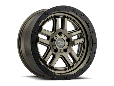 Black Rhino Barstow Matte Bronze with Matte Black Lip 5-Lug Wheel; 17x9.5; 0mm Offset (94-01 RAM 1500)