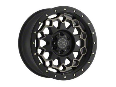 Black Rhino Diamante Matte Black Machined with Dark Matte Tint 5-Lug Wheel; 20x9; 0mm Offset (94-01 RAM 1500)