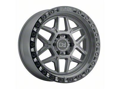 Black Rhino Kelso Battleship Gray with Black Ring 5-Lug Wheel; 17x9; 0mm Offset (94-01 RAM 1500)