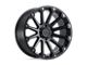 Black Rhino Pinnacle Semi Gloss Black with Gunmetal Bolts 5-Lug Wheel; 18x9; 2mm Offset (94-01 RAM 1500)