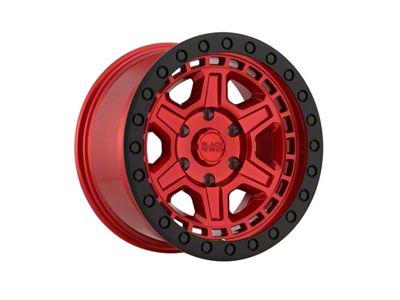 Black Rhino Reno Candy Red 5-Lug Wheel; 17x9; 0mm Offset (94-01 RAM 1500)