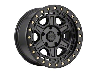 Black Rhino Reno Matte Black 5-Lug Wheel; 17x9; 0mm Offset (94-01 RAM 1500)