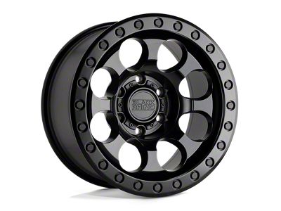 Black Rhino Riot Matte Black 5-Lug Wheel; 17x8.5; 0mm Offset (94-01 RAM 1500)