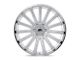 Black Rhino Spear Silver with Mirror Cut Edge 5-Lug Wheel; 24x10; 25mm Offset (94-01 RAM 1500)