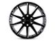 Black Rhino Typhoon Gloss Black with Milled Spokes 5-Lug Wheel; 18x9.5; 2mm Offset (94-01 RAM 1500)