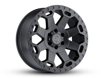 Black Rhino Warlord Matte Gunmetal 5-Lug Wheel; 18x9; 0mm Offset (94-01 RAM 1500)