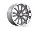 Black Rhino Gusset Gloss Black with Milled Spokes 8-Lug Wheel; 20x11.5; -44mm Offset (94-02 RAM 2500)