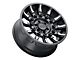 Black Rhino Mission Matte Black with Machined Tinted Spokes 8-Lug Wheel; 18x9; -18mm Offset (94-02 RAM 3500 SRW)