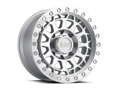 Black Rhino Primm Silver Machined 8-Lug Wheel; 17x9; 0mm Offset (94-02 RAM 3500 SRW)