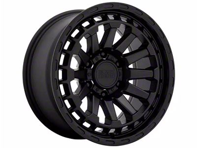 Black Rhino Raid Matte Black 6-Lug Wheel; 17x8.5; 18mm Offset (97-04 Dakota)