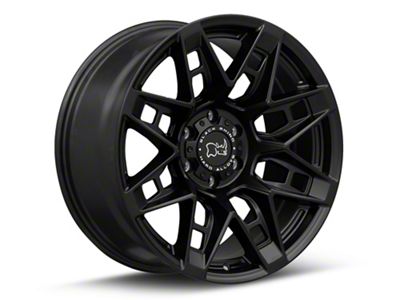 Black Rhino Caprock Matte Black 6-Lug Wheel; 17x8.5; -18mm Offset (99-06 Sierra 1500)