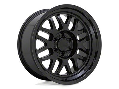 Black Rhino Delta Gloss Black 6-Lug Wheel; 17x9.5; -18mm Offset (99-06 Sierra 1500)