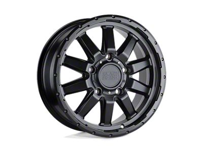 Black Rhino Excursion Matte Black 6-Lug Wheel; 17x7.5; 45mm Offset (99-06 Sierra 1500)