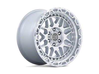 Black Rhino Holcomb Gloss Silver with Mirror Cut Face 6-Lug Wheel; 18x9.5; -18mm Offset (99-06 Sierra 1500)