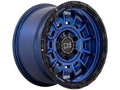 Black Rhino Legion Cobalt Blue with Black Lip 6-Lug Wheel; 17x9; -12mm Offset (99-06 Sierra 1500)