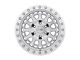 Black Rhino Primm Silver Machined 6-Lug Wheel; 17x8.5; 0mm Offset (99-06 Sierra 1500)