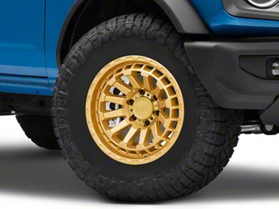 Black Rhino Raid Gold 6-Lug Wheel; 17x8.5; 0mm Offset (99-06 Sierra 1500)