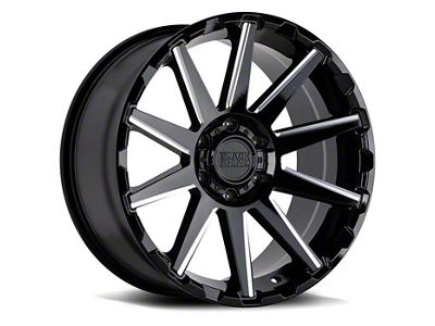 Black Rhino Typhoon Gloss Black Milled 6-Lug Wheel; 18x9.5; -18mm Offset (99-06 Sierra 1500)