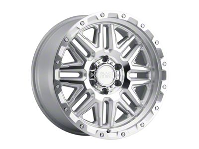 Black Rhino Alamo Gloss Silver with Stainless Bolts 6-Lug Wheel; 17x9; 12mm Offset (99-06 Silverado 1500)